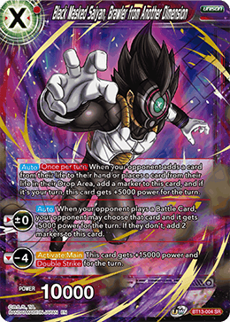 BT13-004 - Black Masked Saiyan, Brawler from Another Dimension