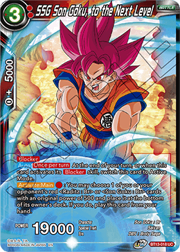 BT13-018	- SSG Son Goku, to the Next Level