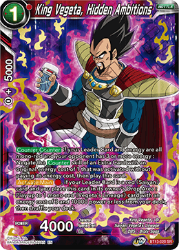 BT13-020 - King Vegeta, Hidden Ambitions