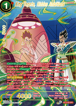 BT13-020 - King Vegeta, Hidden Ambitions (SPR)