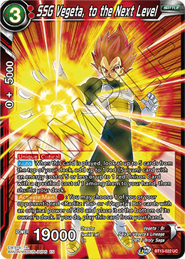 BT13-022	- SSG Vegeta, to the Next Level