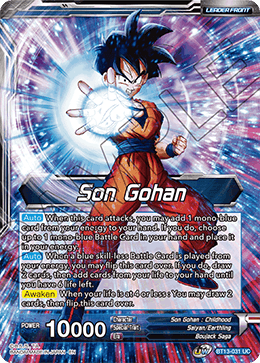 BT13-031	- Son Gohan // SS2 Son Gohan, Pushed to the brink