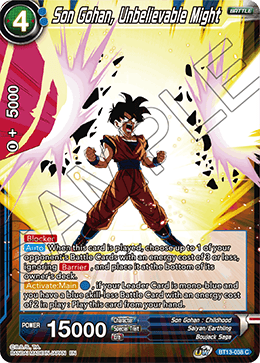 BT13-038	- Son Gohan, Unbelievable Might