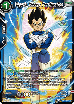 BT13-040	- Vegeta, Energy Fortification