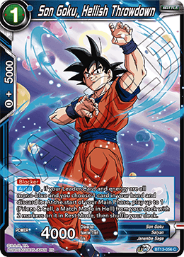 BT13-056	- Son Goku, Hellish Throwdown