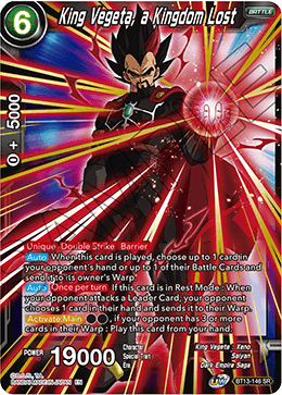 BT13-146	- King Vegeta, a Kingdom Lost