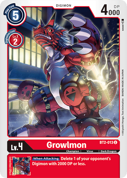 (BT02-013) - Growlmon