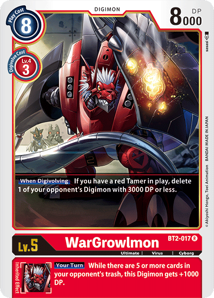 (BT02-017) - WarGrowlmon