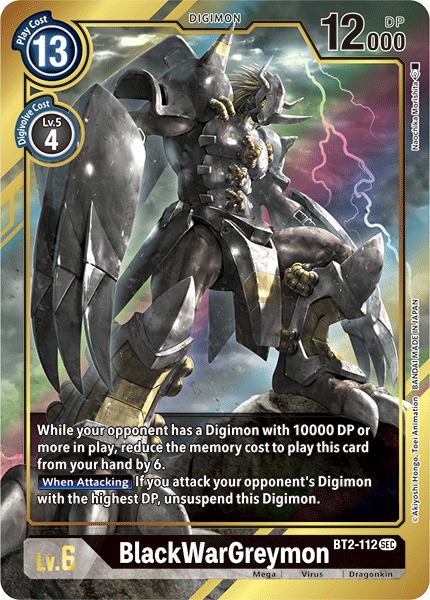 (BT02-112) - BlackWarGreymon (Alt Art)