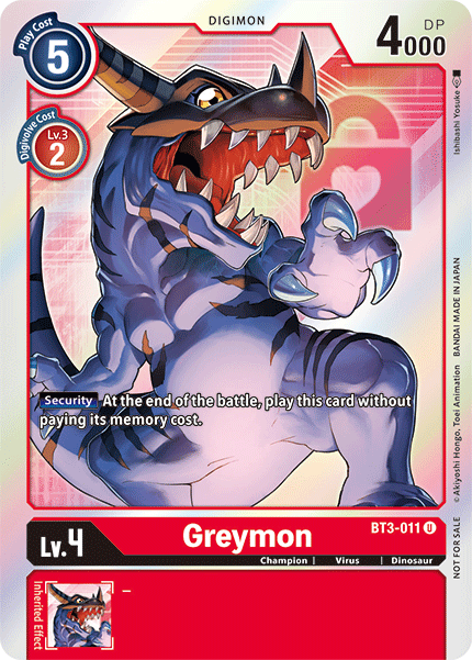 (BT03-011) - Greymon (Alt Art)