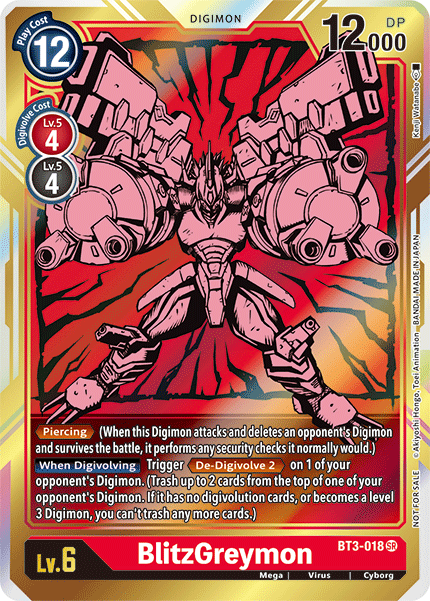 (BT03-018) - BlitzGreymon (Alt Art)