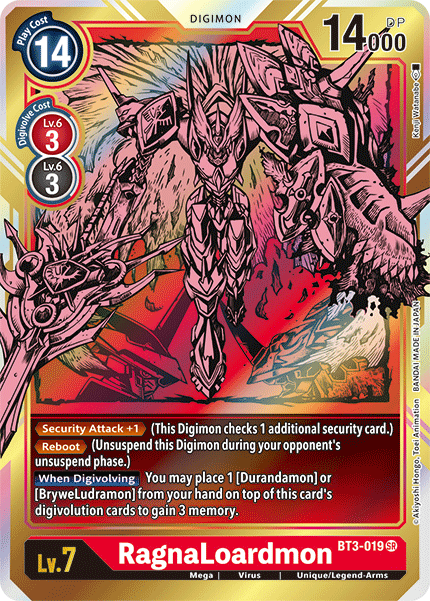 (BT03-019) - RagnaLoardmon (Alt Art)