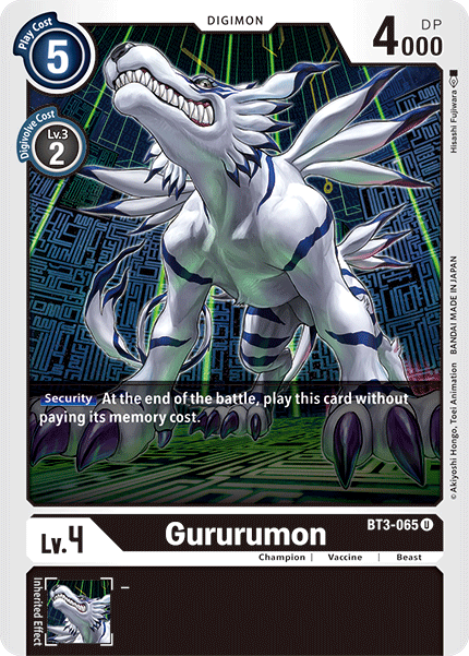 (BT03-065) - Gururumon