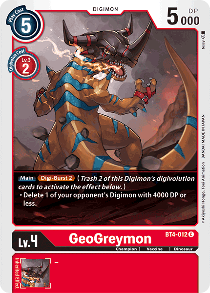 (BT04-012) - GeoGreymon