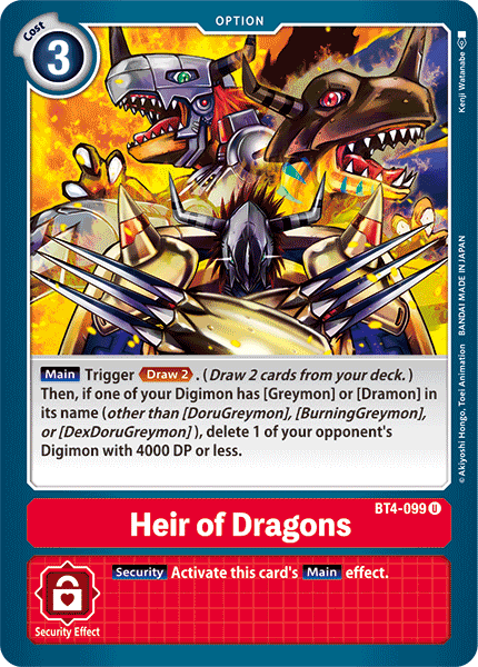 (BT04-099) - Heir of Dragons