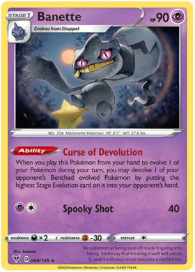 (068/185) Banette Rare - Vivid Voltage - Card Croc