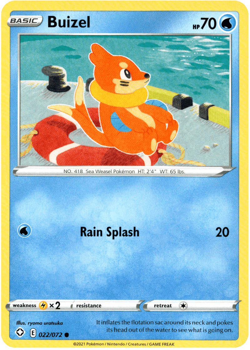 (022/072) Buizel - Shining Fates - Card Croc