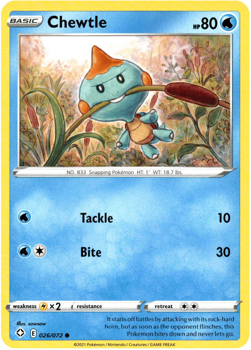 (026/072) Chewtle - Shining Fates - Card Croc