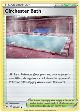 (150/185) Circhester Bath Trainer Uncommon - Vivid Voltage - Card Croc