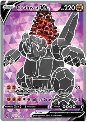 (173/185) Coalossal V Full Art Ultra Rare - Vivid Voltage - Card Croc