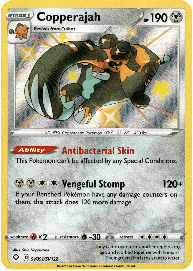 (091/122) Copperajah - Shining Fates Holo - Card Croc