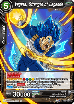 DB2-133 - Vegeta, Strength of Legends