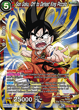 DB3-002 - Son Goku, Off to Defeat King Piccolo