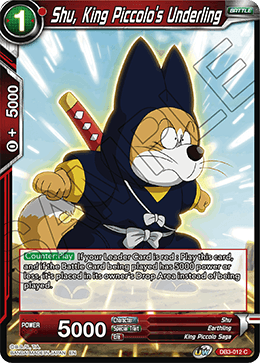 DB3-012 - Shu, King Piccolo's Underling