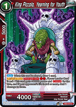 DB3-016 - King Piccolo, Yearning for Youth