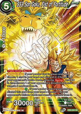 DB3-052 - SS3 Son Goku, Fist of Fortitude