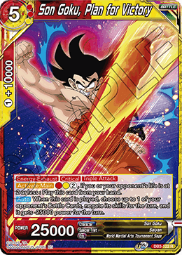 DB3-122 - Son Goku, Plan for Victory