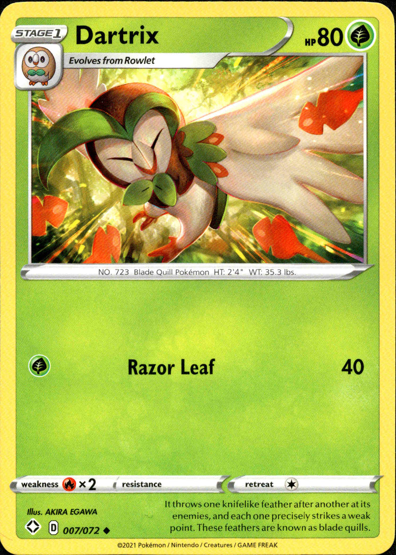 (007/072) Dartrix - Shining Fates - Card Croc