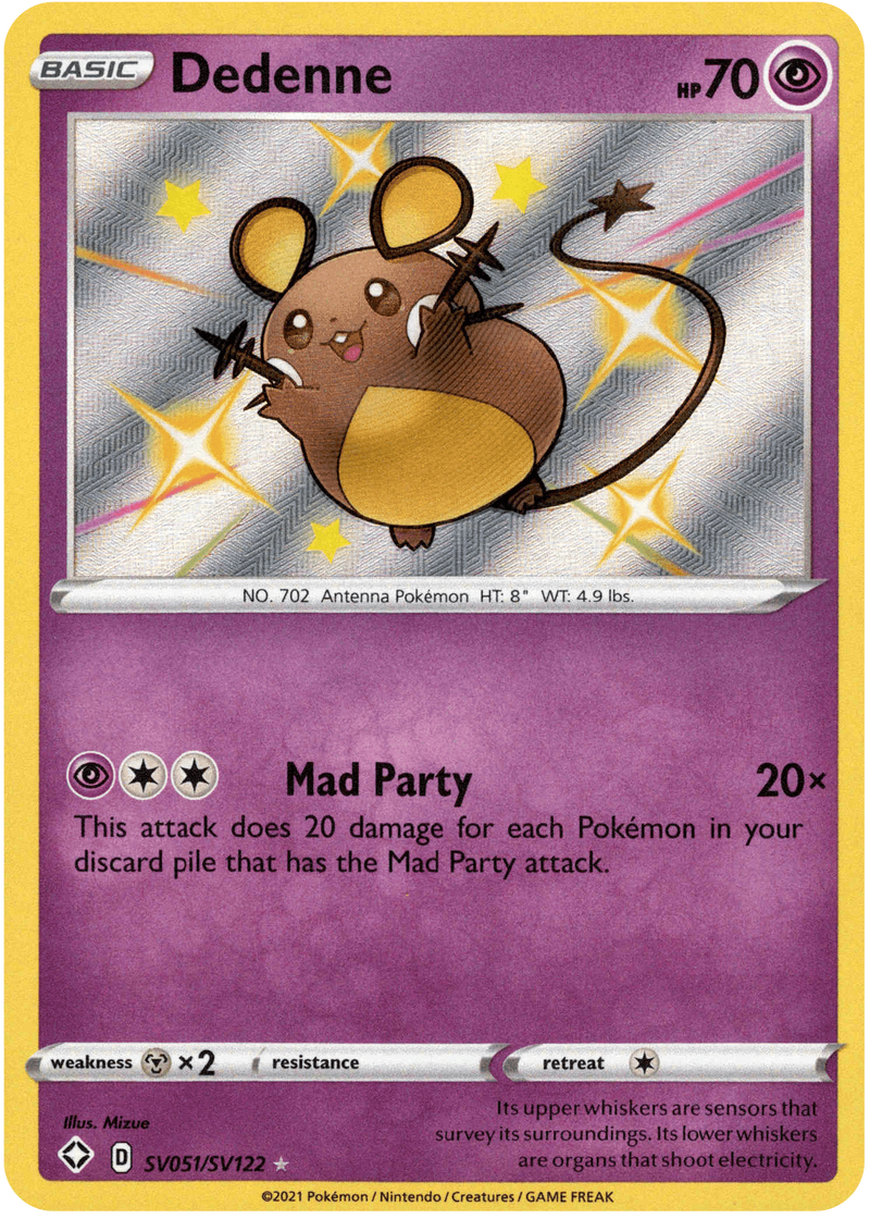 (051/122) Dedenne - Shining Fates Holo - Card Croc