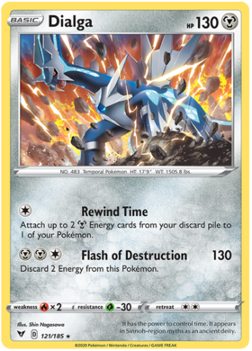 (121/185) Dialga Holo Rare - Vivid Voltage - Card Croc