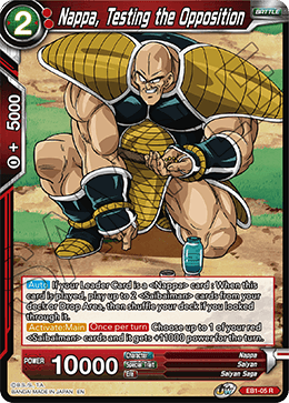 EB1-05 - Nappa, Testing the Opposition