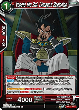 EB1-09 - Vegeta the 3rd, Lineage's Beginning