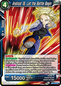 EB1-20 - Android 18, Let the Battle Begin