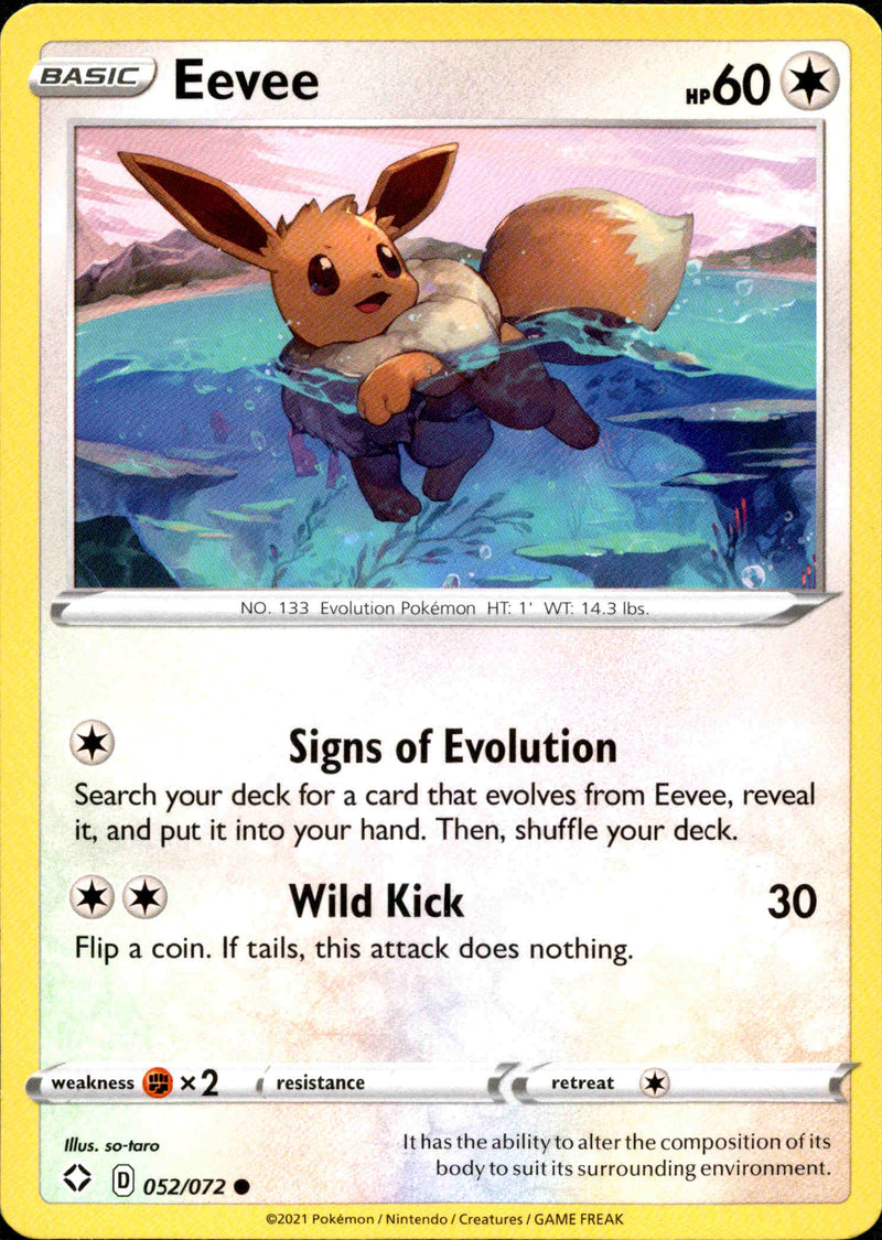 (052/072) Eevee - Shining Fates - Card Croc