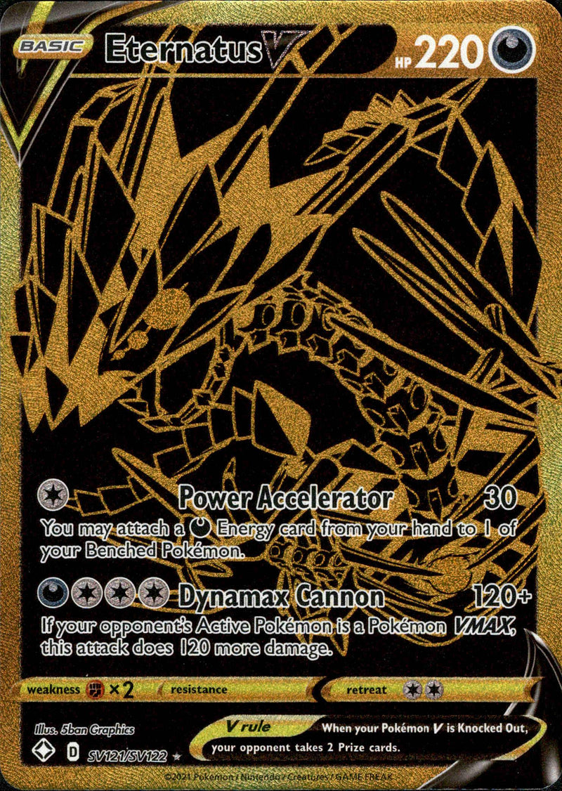 (121/122) Eternatus V - Shining Fates - Card Croc