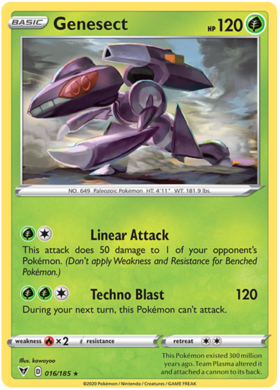 (016/185) Genesect Holo Rare - Vivid Voltage - Card Croc