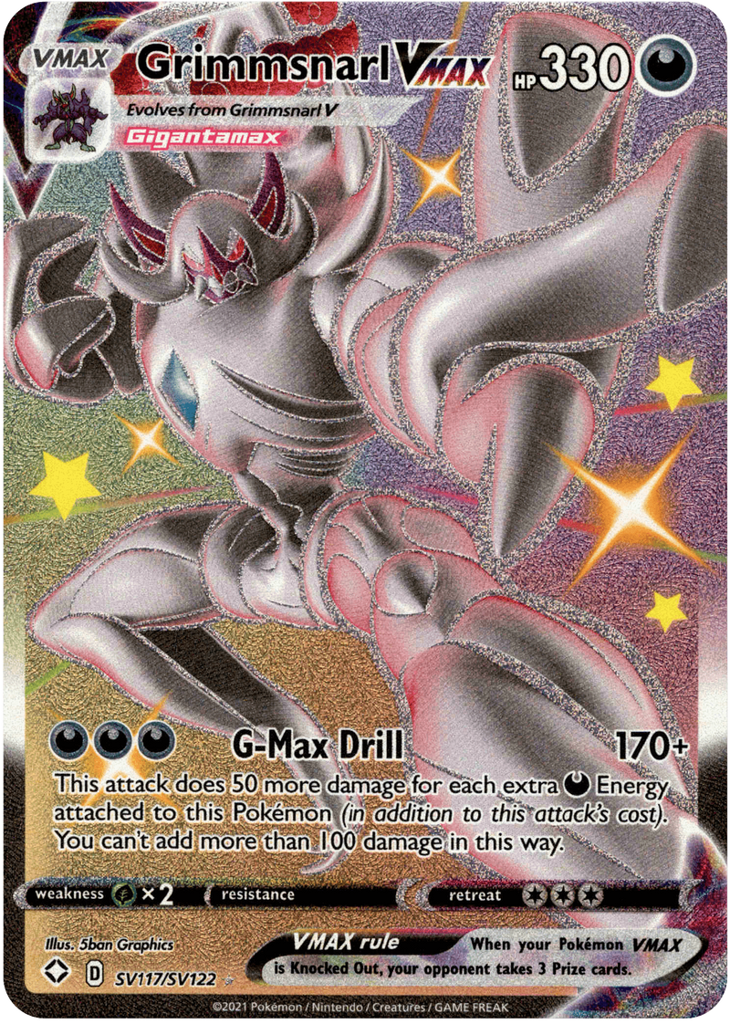 (117/122) Grimmsnarl Vmax - Shining Fates - Card Croc