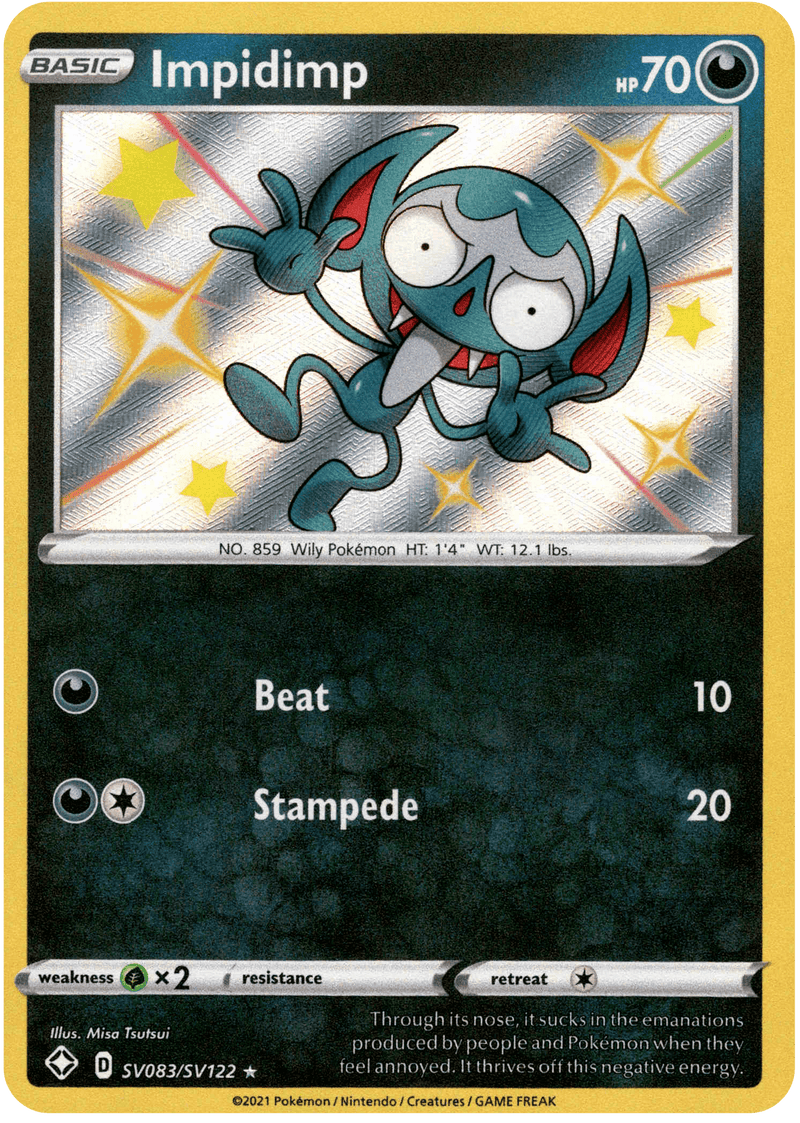 (083/122) Impidimp - Shining Fates Holo - Card Croc