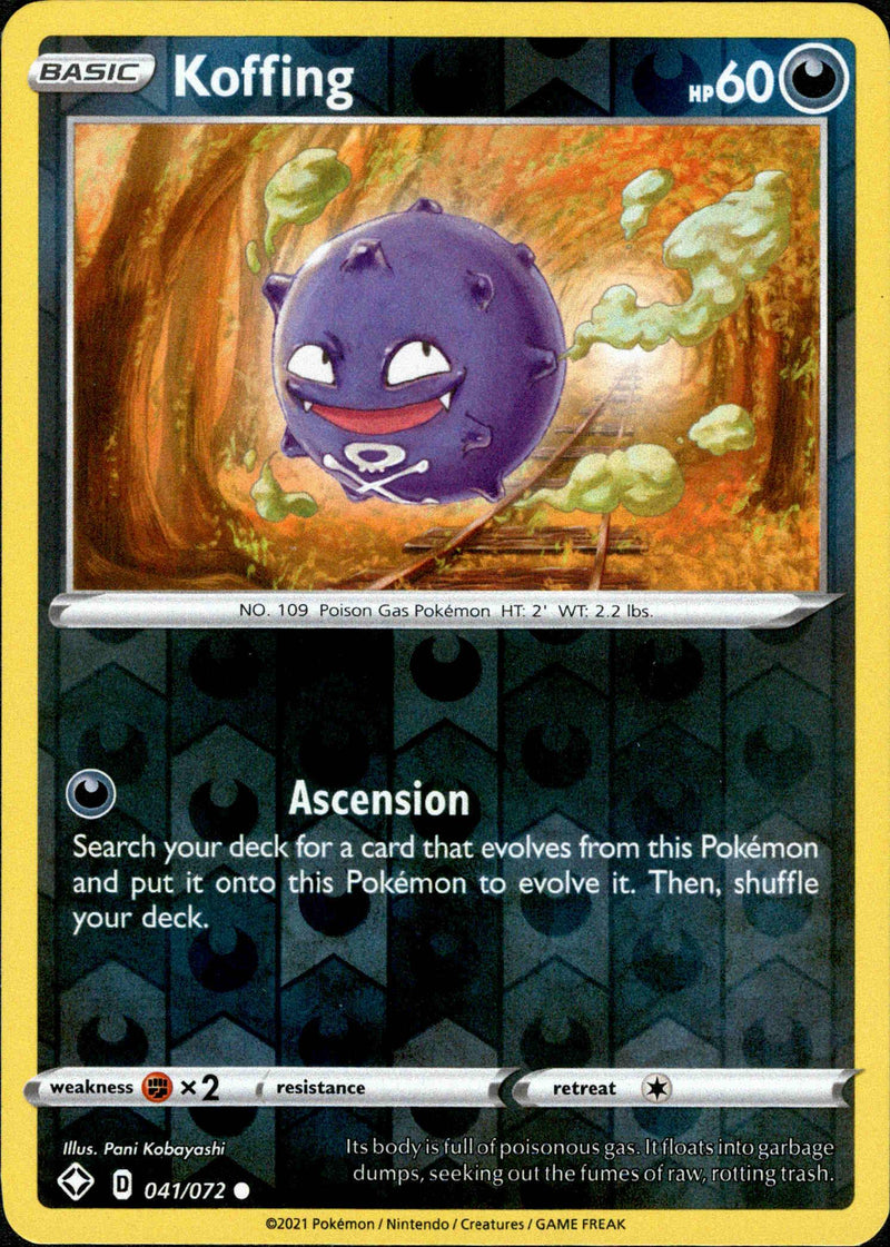 (041/072) Koffing - Shining Fates Reverse Holo - Card Croc