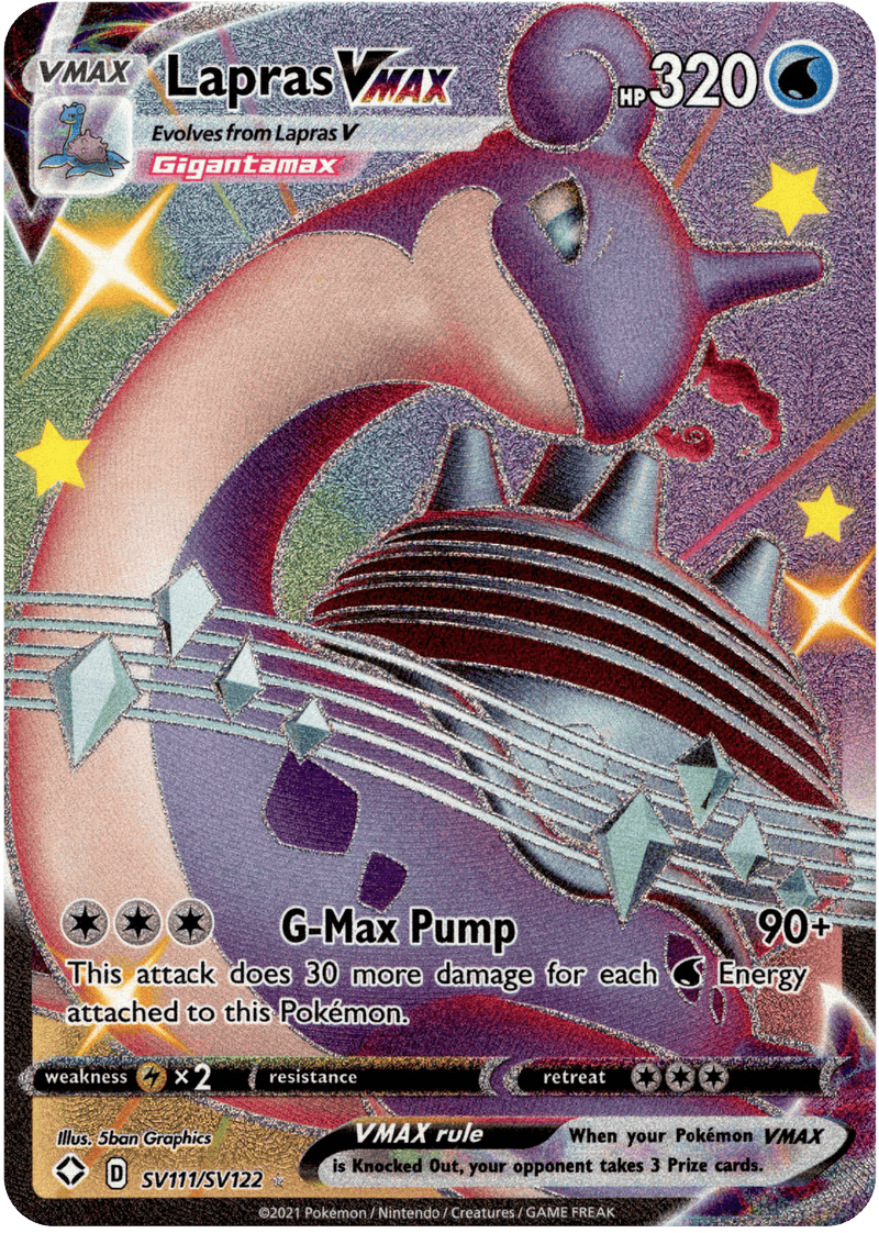 (111/122) Lapras Vmax - Shining Fates - Card Croc