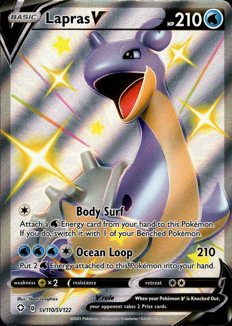 (110/122) Lapras V - Shining Fates - Card Croc