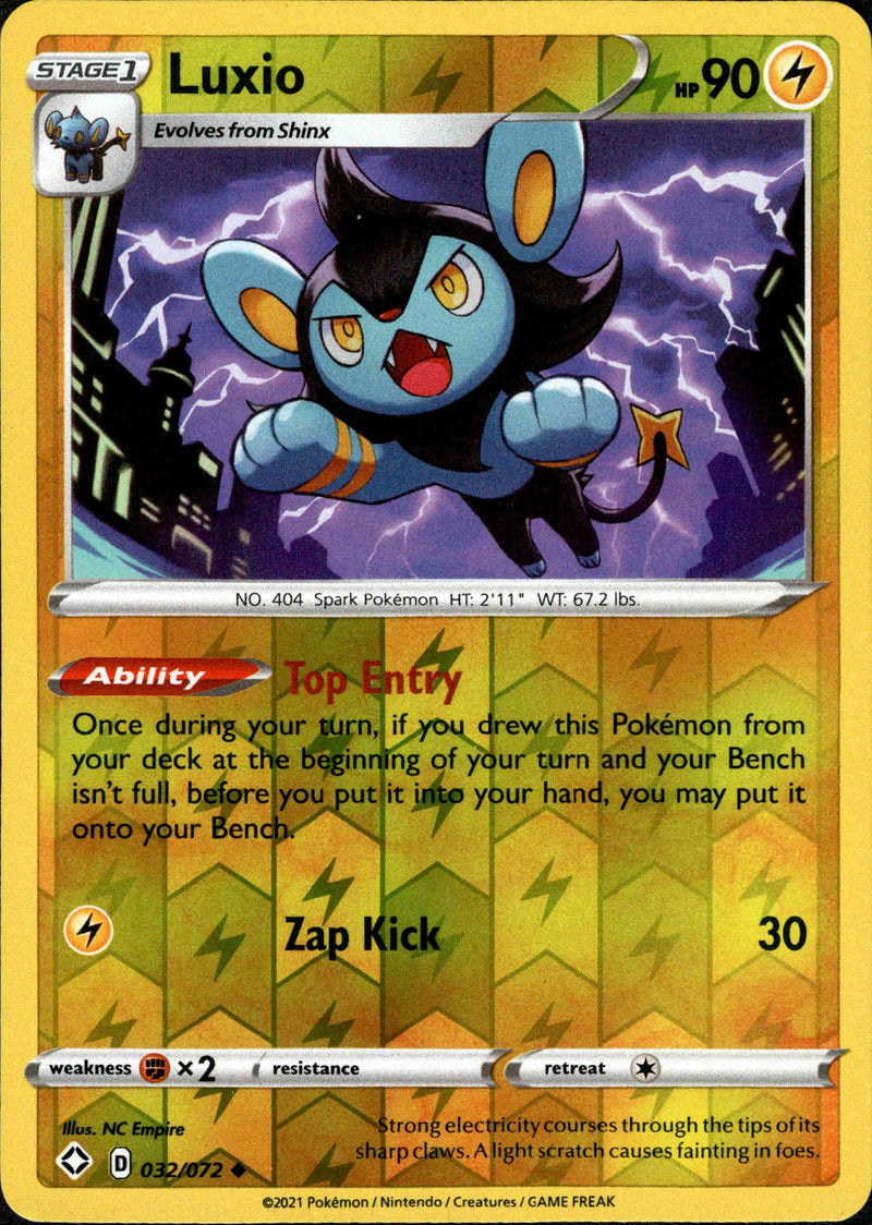 (032/072) Luxio - Shining Fates Reverse Holo - Card Croc