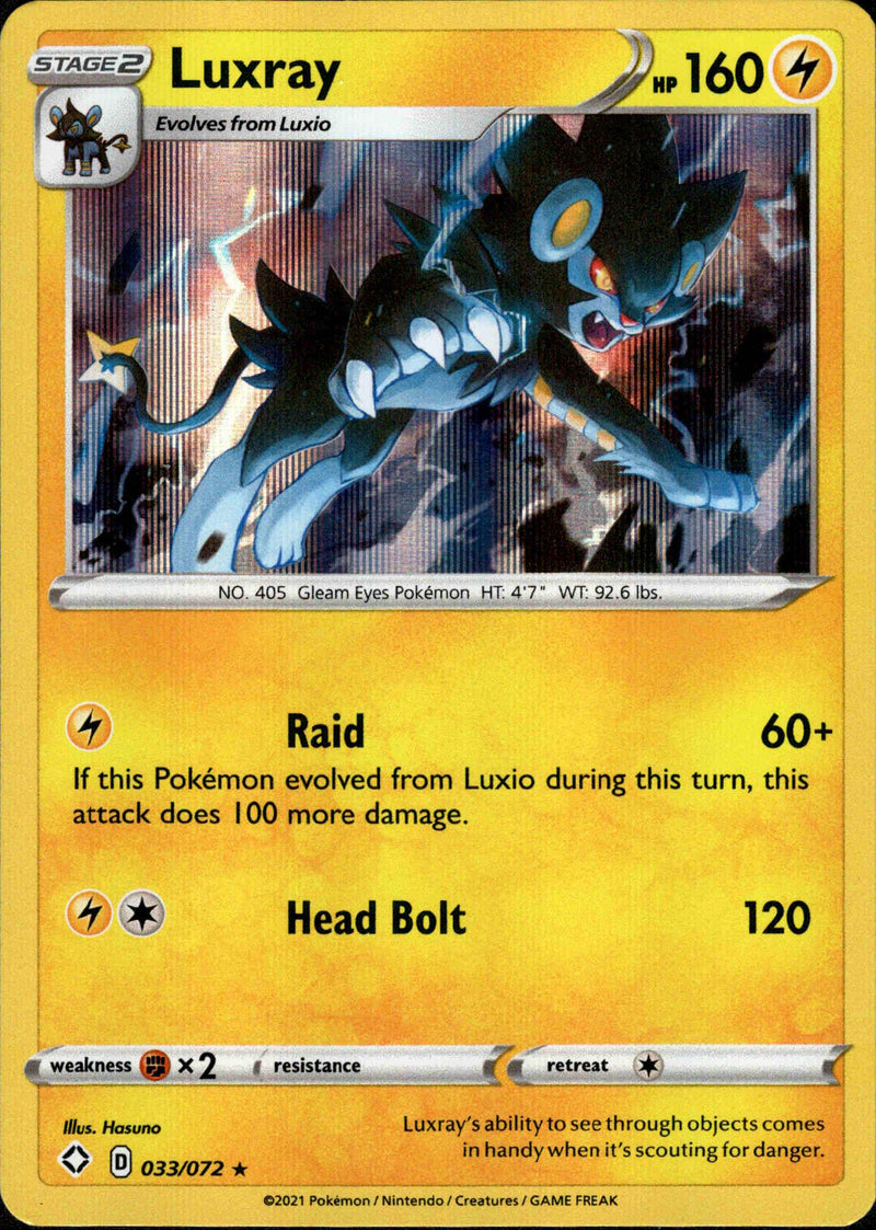 (033/072) Luxray - Shining Fates Holo - Card Croc