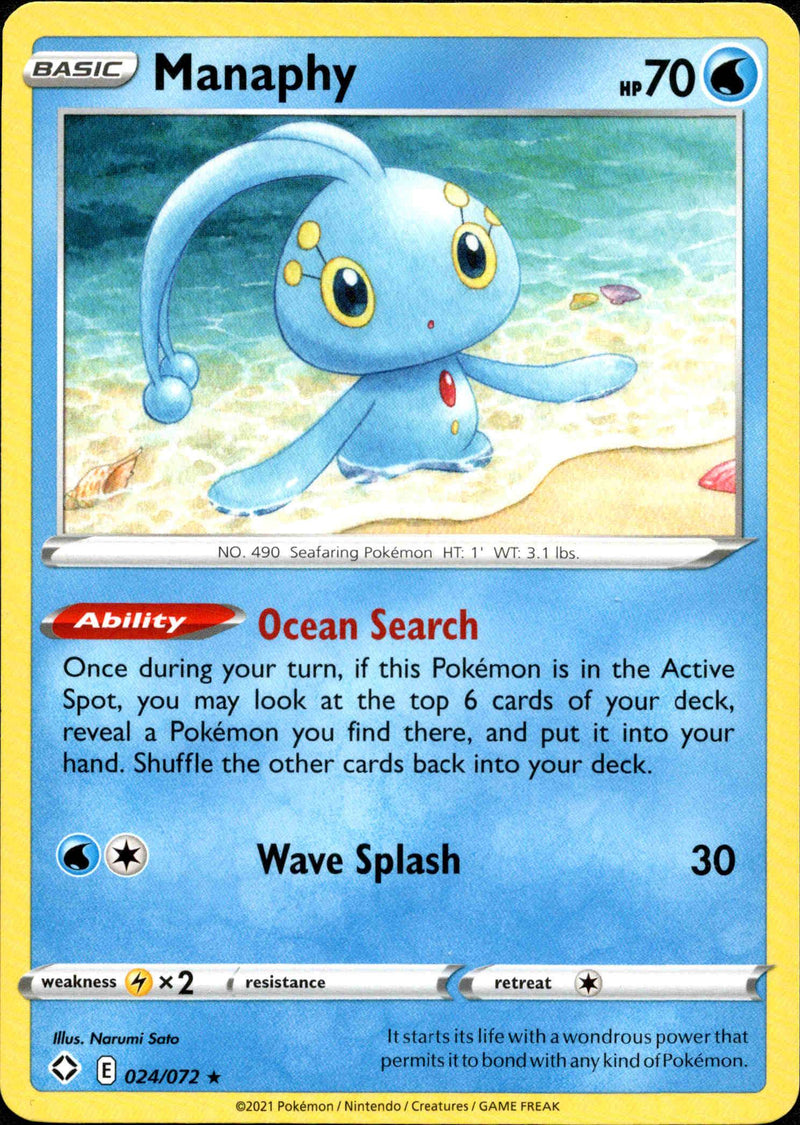 (024/072) Manaphy - Shining Fates - Card Croc