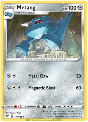 (117/185) Metang Uncommon - Vivid Voltage - Card Croc