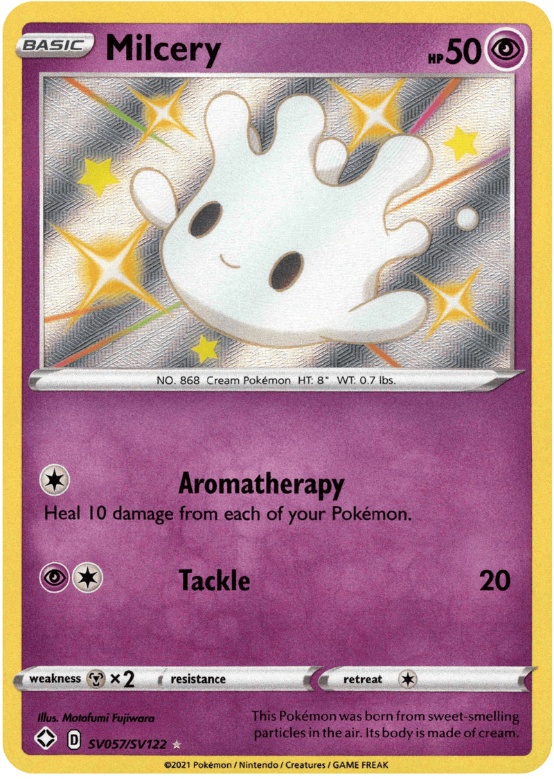 (057/122) Milcery - Shining Fates Holo - Card Croc